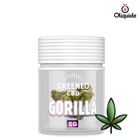 Fleur de CBD Fleur CBD Greeneo Gorilla Glue 5 g - 7,5% de la marque Greeneo