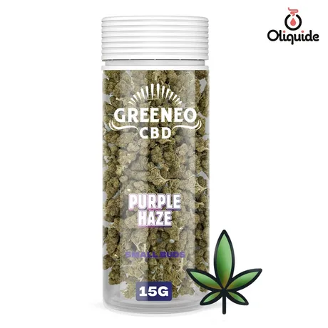 Fleur de CBD Fleur CBD Greeneo Purple Haze 15 g - 6% de la marque Greeneo