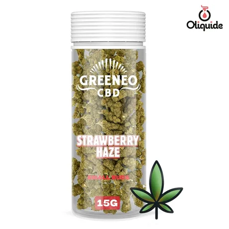 Fleur de CBD Fleur CBD Greeneo Strawberry Haze 15 g - 6% de la marque Greeneo