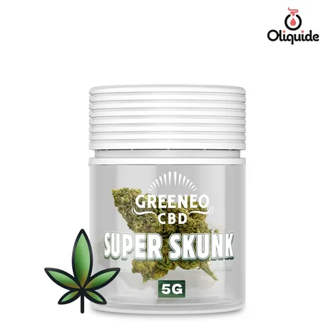 Fleur de CBD Fleur CBD Greeneo Super Skunk 5 g - 11% de la marque Greeneo