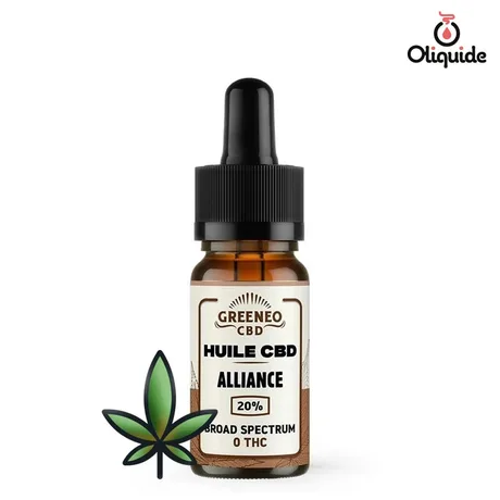 Huiles CBD Huile CBD Alliance Greeneo 10 ml de la marque Greeneo
