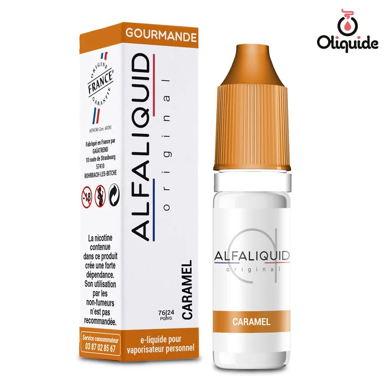 Pratiquez le Caramel de Alfaliquid
