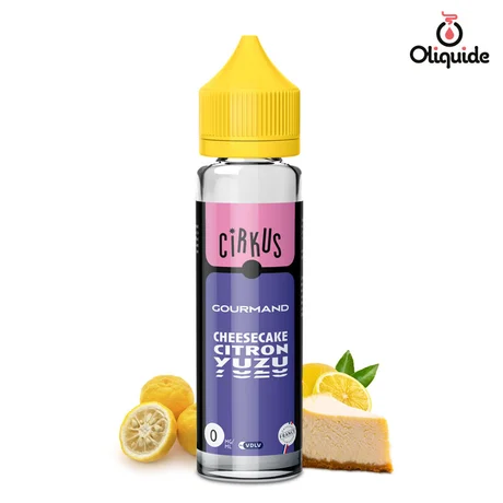 Cirkus 50ml Cheesecake Citron Yusu 50 ml de la marque VDLV