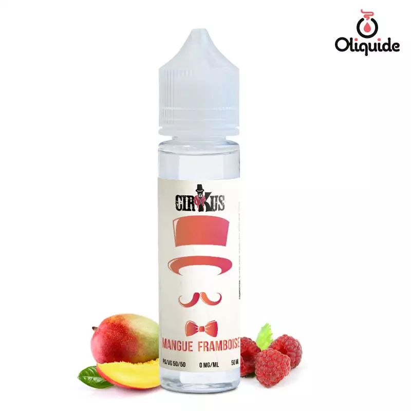 Soyez actif et testez le Mangue Framboise 50 ml de Cirkus