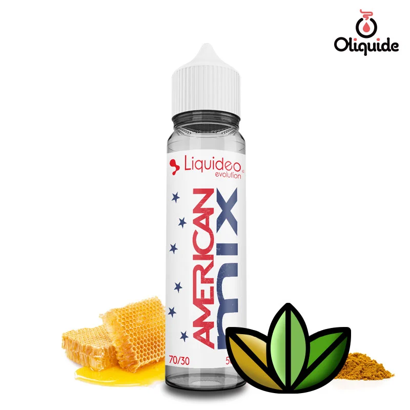 Plongez dans le American Mix 50 ml de Liquidéo pour une immersion totale