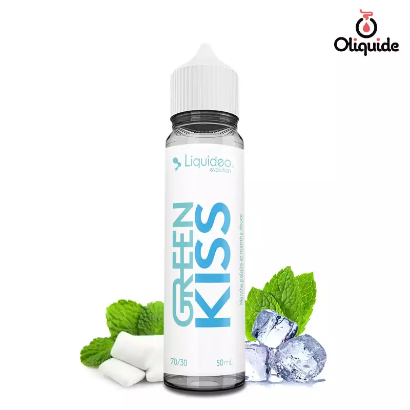 Expérimentez le Green Kiss 50 ml de Liquidéo pour des résultats concrets