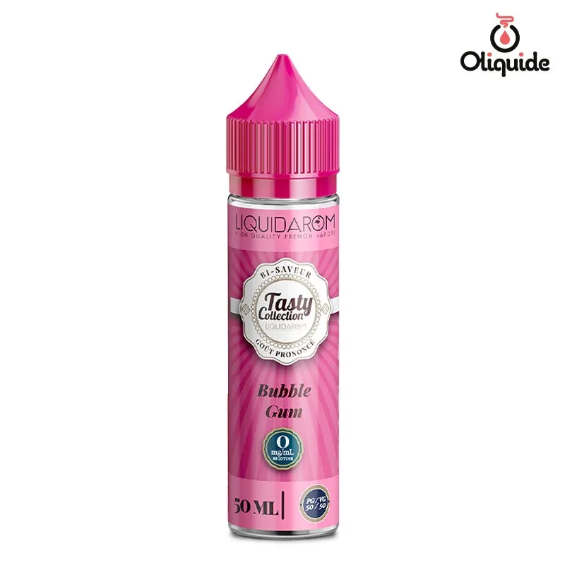 Explorez les fonctionnalités du Bubble gum 50 ml de Liquidarom en le testant