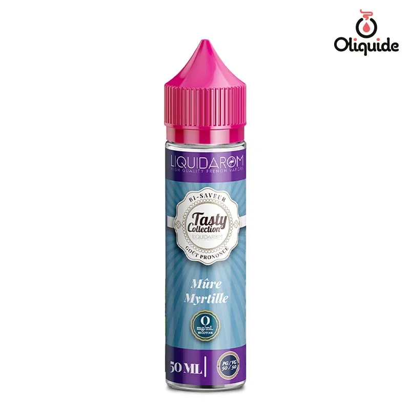 Expérimentez le Mûre myrtille 50 ml de Liquidarom et évaluez ses performances