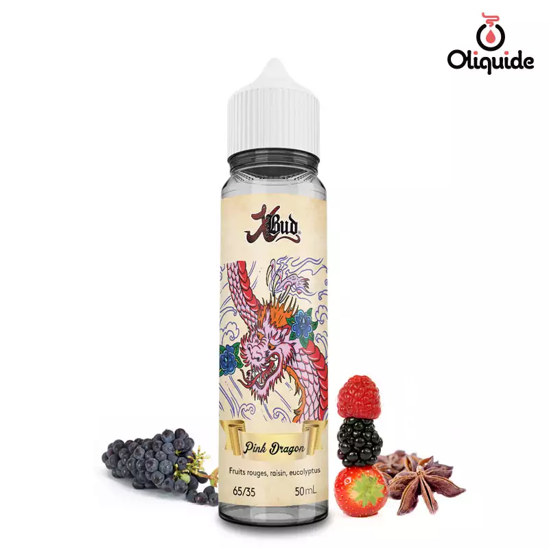 Explorez les fonctionnalités du Pink Dragon 50 ml de Liquidéo en le testant