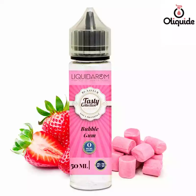 Plongez dans le Bubble gum 50 ml de Liquidarom pour une immersion totale