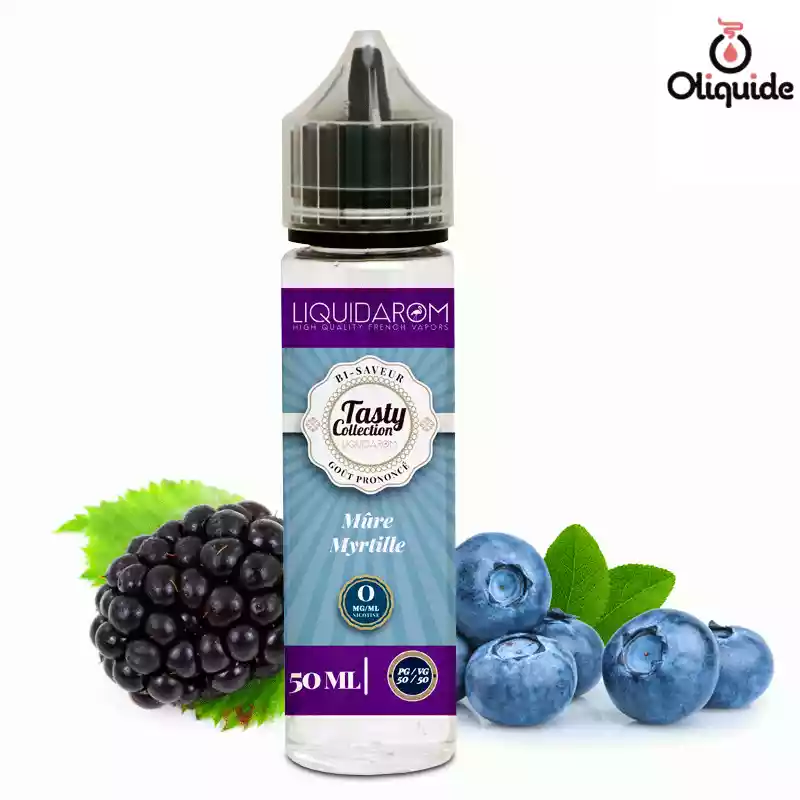 Découvrez le Mûre myrtille 50 ml de Liquidarom de manière approfondie grâce aux tests