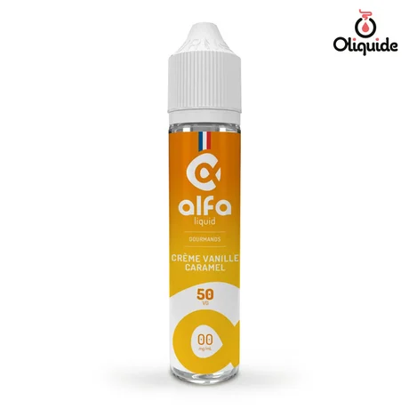 Alfaliquid 50ml Creme Vanille caramel 50 ml de la marque Alfaliquid