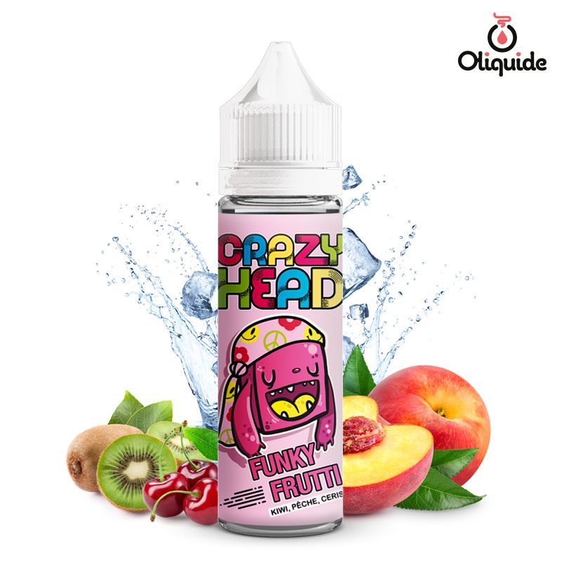 Expérimentez le Funky Frutti 50 ml - Crazy Head de Flavor Hit et enregistrez les résultats