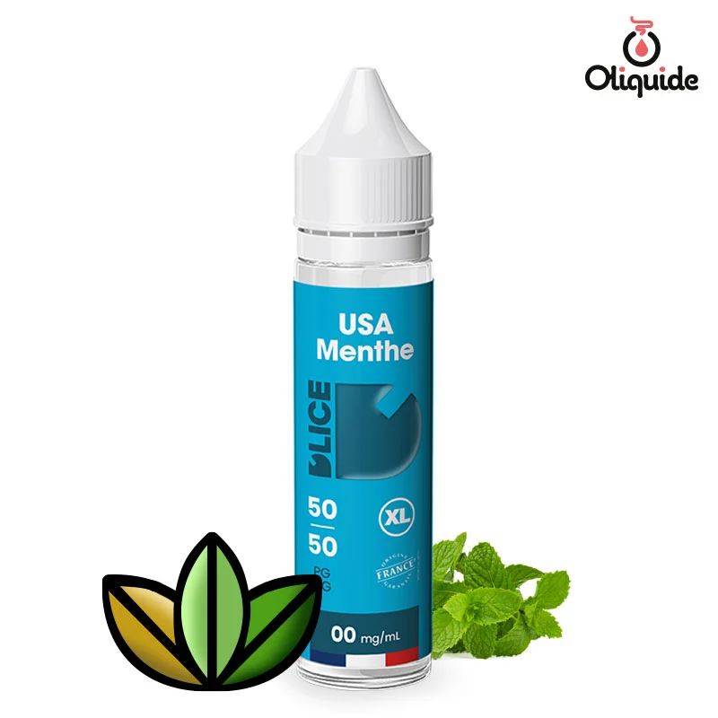 Expérimentez le USA Menthe 50 ml de D'lice pour des résultats concrets