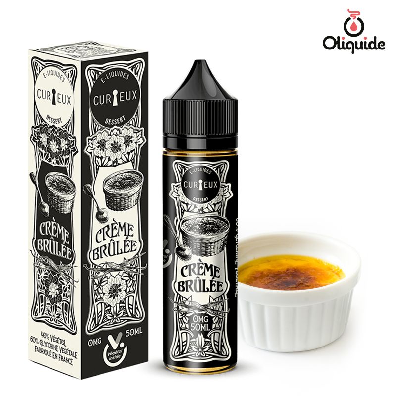 Explorez les fonctionnalités du Crème brûlée 50 ml de Curieux en le testant