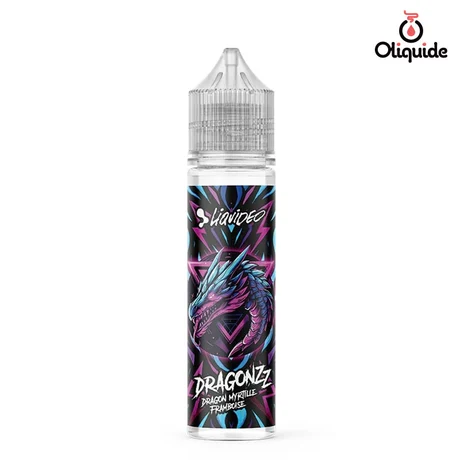 Dragonzz Liquideo 50ml Dragon Myrtille Framboise 50 ml de la marque Liquidéo