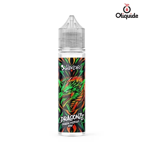 Dragonzz Liquideo 50ml Dragon Pastèque Kiwi 50 ml de la marque Liquidéo