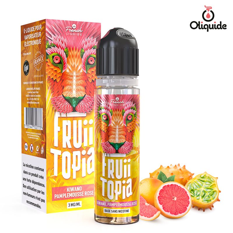 Profitez de l'occasion pour tester le Kiwano Pamplemousse rose 60 ml de Lips - Le French Liquide