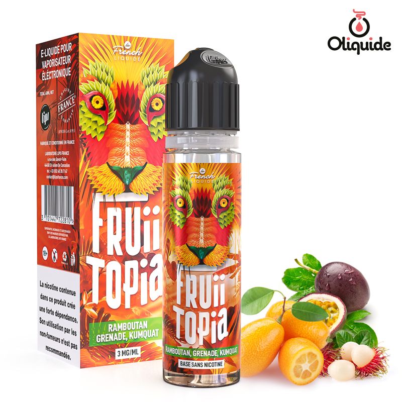 Plongez-vous dans le Ramboutan Grenade Kumquat 60 ml de Lips pour une expérience 