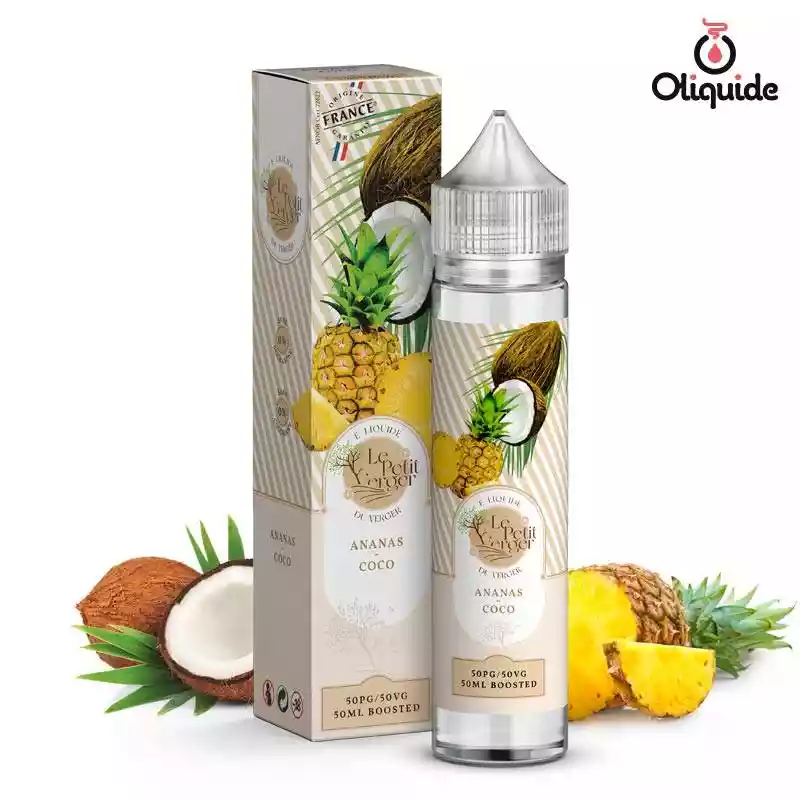 Testez les fonctionnalités du Ananas Coco 50 ml de Savourea