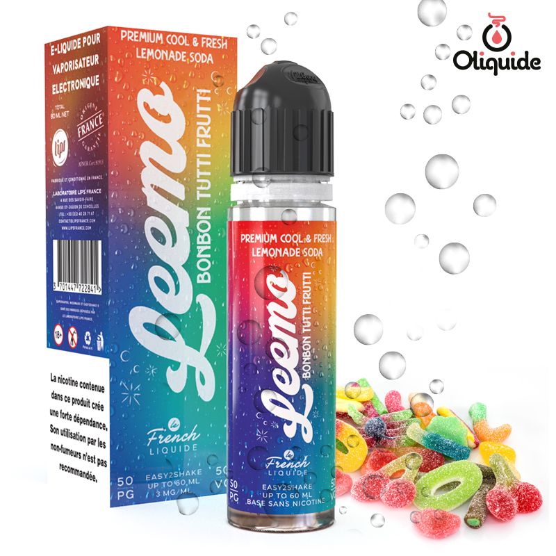 Soyez actif et testez le Leemo Bonbon Tutti Frutti 60 ml de Le French Liquide