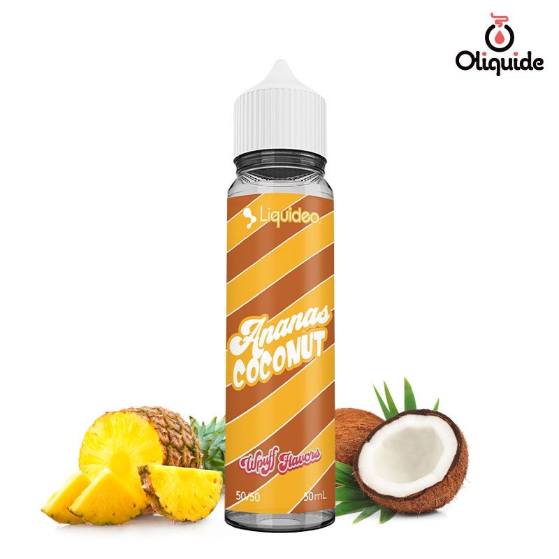 Expérimentez le Ananas Coconut 50 ml de Liquidéo
