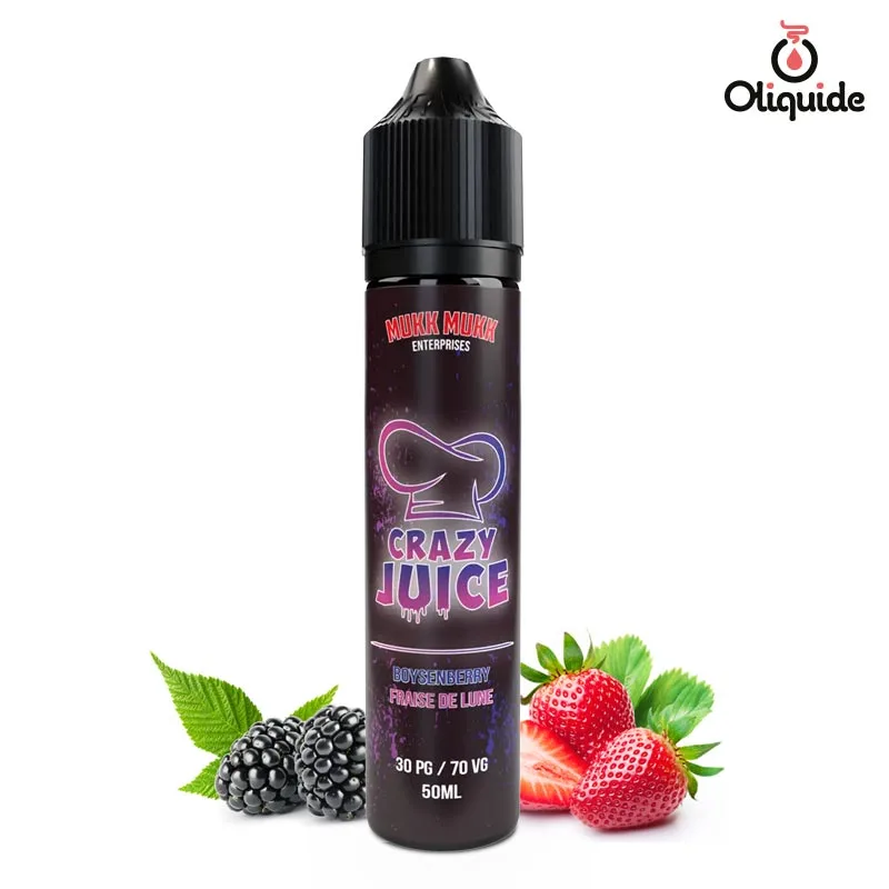 Plongez dans le Boysenberry et Fraises de Lune 50 ml de Mukk Mukk pour une immersion totale