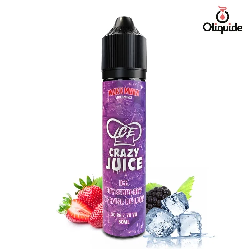 Prenez le temps de découvrir le Boysenberry et Fraises de Lune Ice 50 ml de Mukk Mukk
