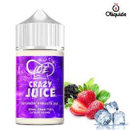Liquide Crazy Juice Boysenberry et Fraises de Lune Ice pas cher