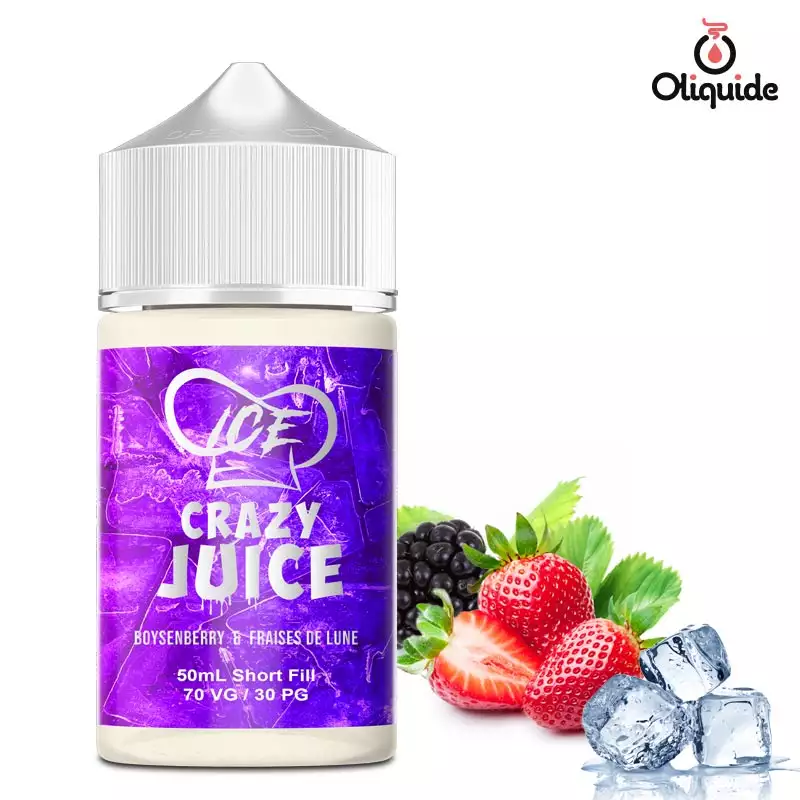 Soyez actif et testez le Boysenberry et Fraises de Lune Ice 50 ml de Mukk Mukk