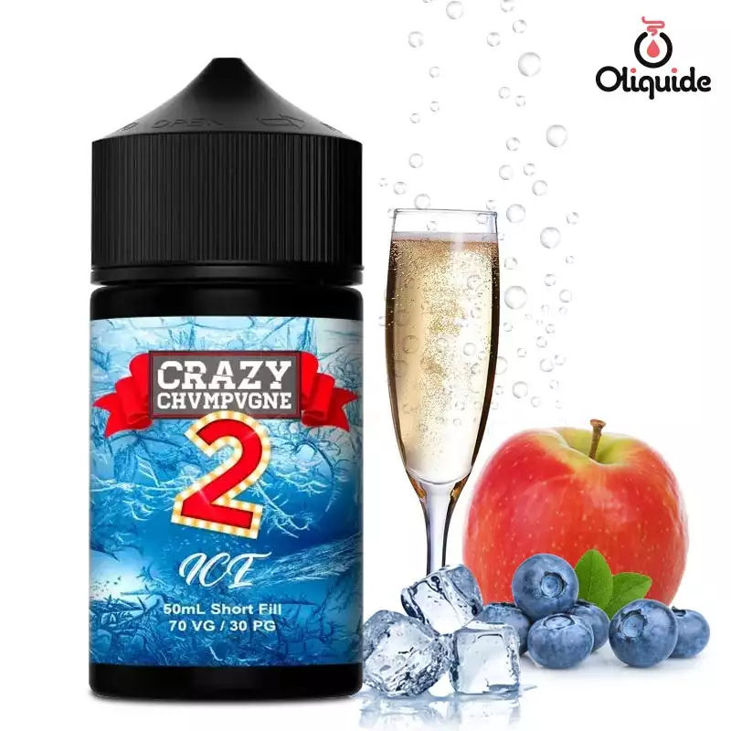 Plongez-vous dans le Crazy Chvmpvgne Ice V2 50 ml de Mukk Mukk et voyez les résultats