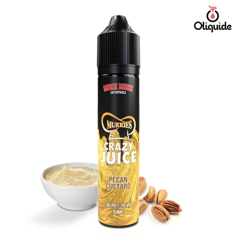 Testez le Mukkies Pécan Custard 50 ml de Mukk Mukk pour une expérience unique