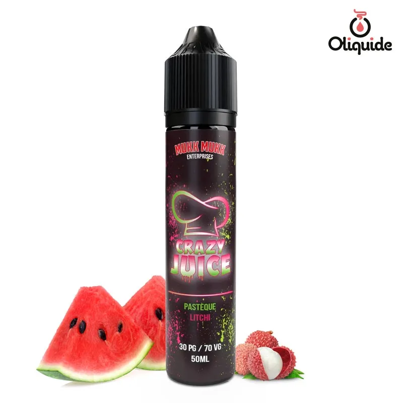 Lancez-vous dans l'aventure le Pastèque Litchi 50 ml de Mukk Mukk