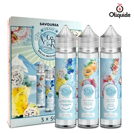 Pack Le Petit Verger Savourea 3x50ml Pack Spécial Fruit du Dragon Frais 3 x 50 ml de la marque Savourea