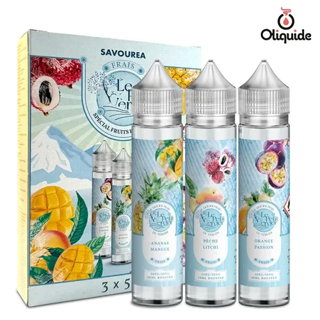 Pack Le Petit Verger Savourea 3x50ml Pack Spécial Fruits Exotiques Frais 3 x 50 ml de la marque Savourea