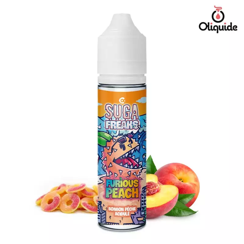 Pratiquez le Furious Peach 50 ml de Alfaliquid