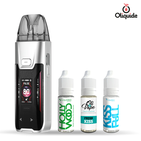 Pack produits Coffret débutant Kit Luxe XR Max 2 Vaporesso & 3 e-liquides Fraîcheurs de la marque