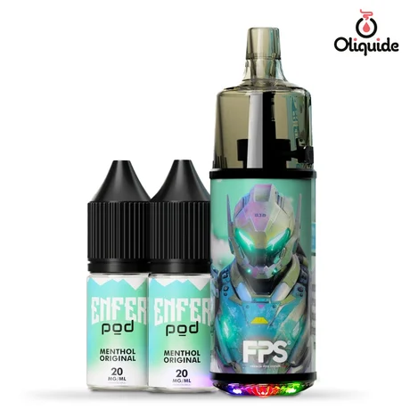 Ecigarettes FPS Tank 30K Menthol Extreme Ice de la marque Vape 47