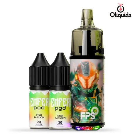 Ecigarettes FPS Tank 30K Passion Fruit Kiwi Ice de la marque Vape 47