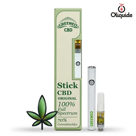 Ecigarettes Pen Stick CBD Original 70% de la marque Greeneo