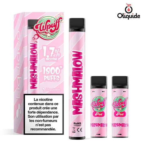 Ecigarettes Mashmalow Wpuff 1800 de la marque Wpuff