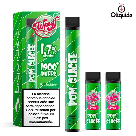 Ecigarettes Pom' Glacée Wpuff 1800 de la marque Wpuff