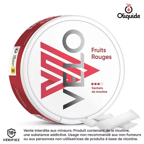 Sachet VELO Vuse Pouches Fruits Rouges de la marque Vuse