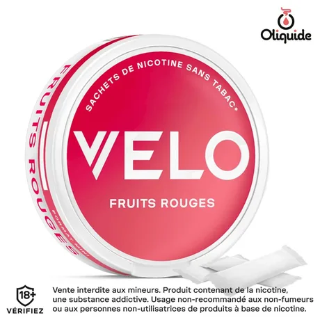 Sachet VELO Vuse Pouches Fruits Rouges Mini de la marque Vuse