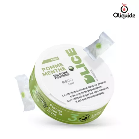 Sachet de Nicotine D'Lice Pomme Menthe de la marque D'lice