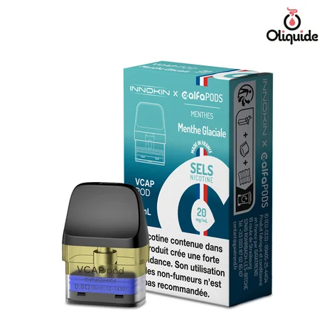 Alfapod VCAP Alfaliquid Alfapod VCAP Menthe Glaciale 2ml de la marque Alfaliquid