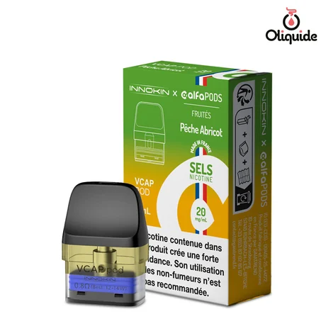 Alfapod VCAP Alfaliquid Alfapod VCAP Pêche Abricot 2ml de la marque Alfaliquid