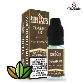 Liquide CirKus Sel de Nicotine Classic FR pas cher