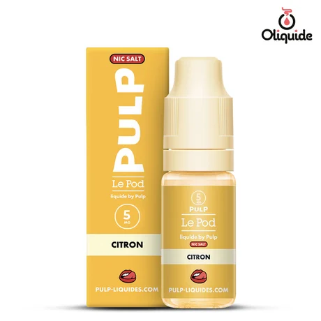 Le Pod Liquide Citron de la marque Pulp