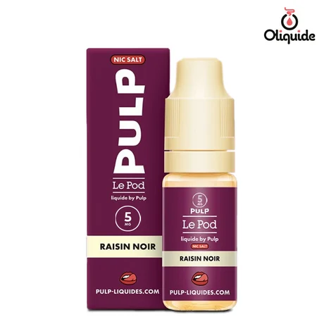 Le Pod Liquide Raisin Noir de la marque Pulp